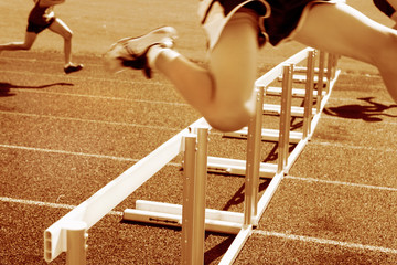 Wall Mural - Hurdle race