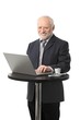 © nyul - Happy senior businessman using computer