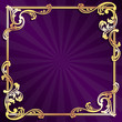Purple frame with gold filigree