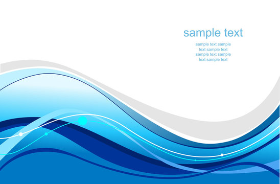 Blue wave background