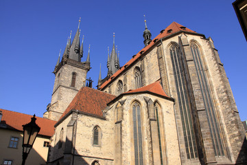 Tyn Cathedral on the Oldtown Square in Prague