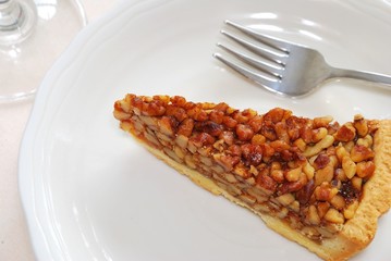 Poster - Slice of hazel nut tart