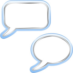 Vector speech bubble. Vector set.