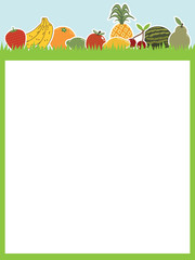 Sticker - fruit poster