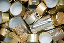 Tin Cans Ready For Recycling