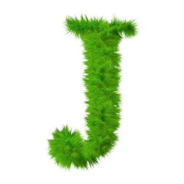 High resolution grass font isolated on white background