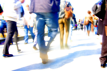 Wall Mural - Abstract crowd of people