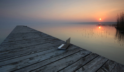 Canvas Print - nature office