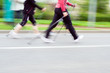 © blas - Nordic walking race, motion blur