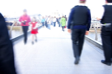 Wall Mural - people walking