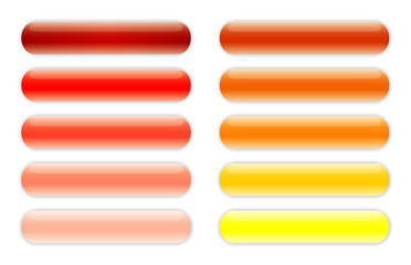 modern button set of icons