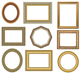 Wall Mural - Gold picture frame