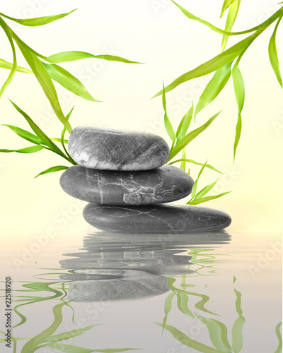 Naklejka nad blat kuchenny Galets, eau, vent, zen...