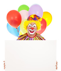 Poster - Happy Clown With Message