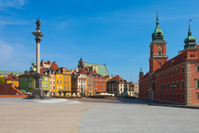 Castle Square In Warsaw, Poland