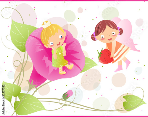 Two little ballerinas-fairies, cute,good friend