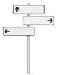 © Regormark - Panneaux pour trois directions
