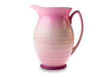 Isolated Pink Clay  Jug