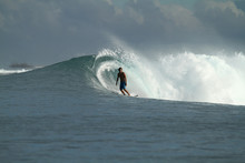 Surfer On Wave, Indonesia