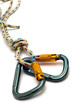 isolated two alpinism carabiners