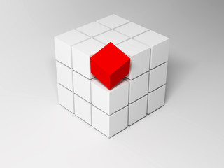 Poster - Cubes. Abstract background