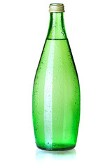 Poster - Glass bottle of soda water