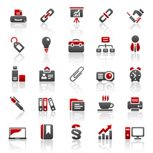 Red Business Icons - Set 3