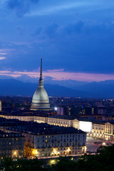 Mole Antonelliana di notte, Torino (Piemonte), Italia