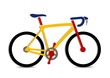 An illustration of colorful bike