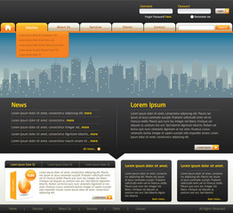 Wall Mural - vector web site design template