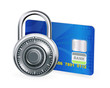 Lock and Card, vector icon