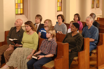 Wall Mural - Church Congregation