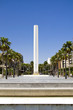 Monument on the square in Almeria
