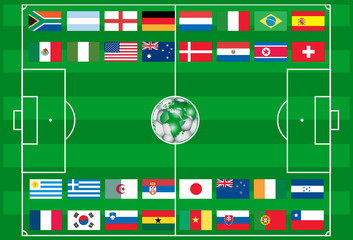 2010 world cup football vector