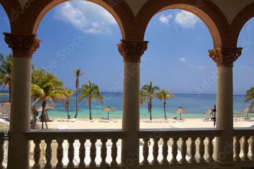 Naklejka na drzwi spiaggia cubana