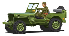 World War Two Army Jeep.
