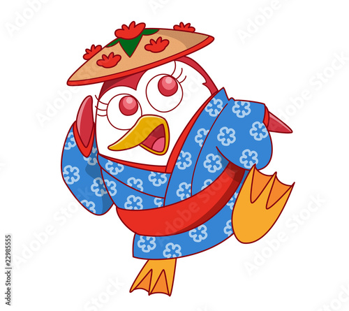花笠音頭 ペンギンのキャラクター01 Stock イラスト Adobe Stock 花笠音頭 ペンギンのキャラクター01 Stock イラスト Adobe Stock