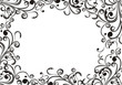 Frame  with floral ornament, vector