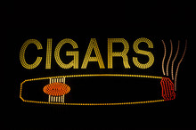 Cigar Neon Sign With Icon