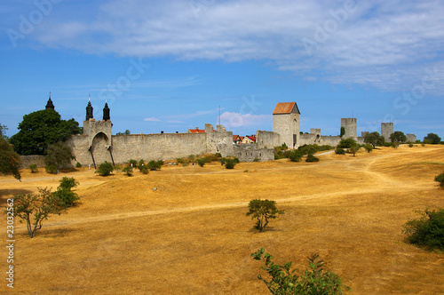 Visby city wall Принти на полотні