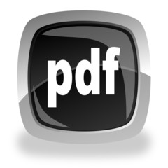 Canvas Print - pdf file internet icon