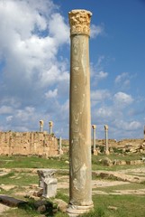 Fototapete - Colonne romaine, Libye