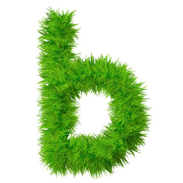 High resolution grass font isolated on white background