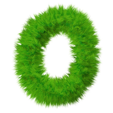 High resolution grass font isolated on white background
