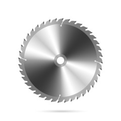 Circular saw blade. Vector.