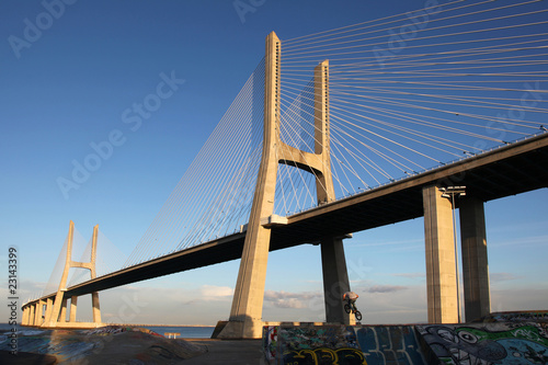 Fotomural Ponte Vasco da Gama in Lisboa (Portugal)