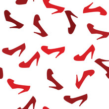 Background With Red Shoes