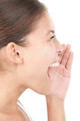 Wall Mural - Woman shouting