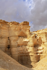 Poster - The sandy canyon in ancient mountains