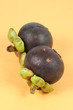 Two whole  mangosteen
